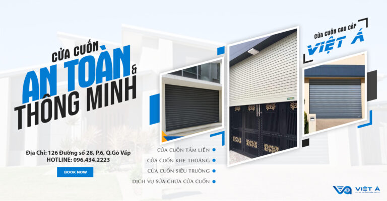 Việt Á là doanh nghiệp cung cấp sản phẩm cửa cuốn, dịch vụ lắp đặt, sửa chữa cửa cuốn chuyên nghiệp